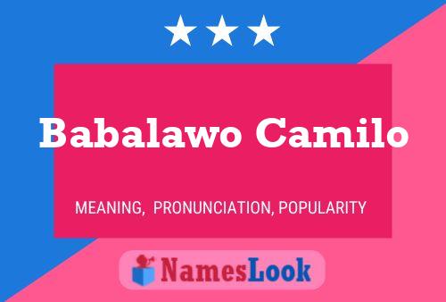 Babalawo Camilo பெயர் போஸ்டர்