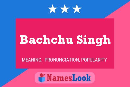 Bachchu Singh பெயர் போஸ்டர்