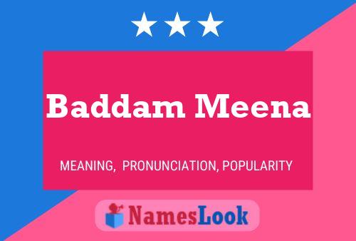 Baddam Meena பெயர் போஸ்டர்