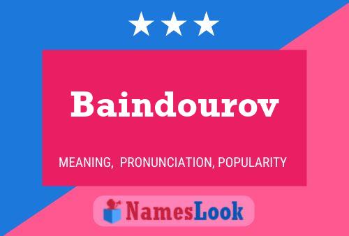 Baindourov பெயர் போஸ்டர்