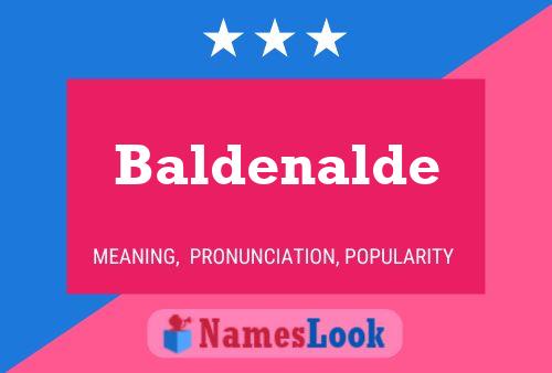 Baldenalde பெயர் போஸ்டர்