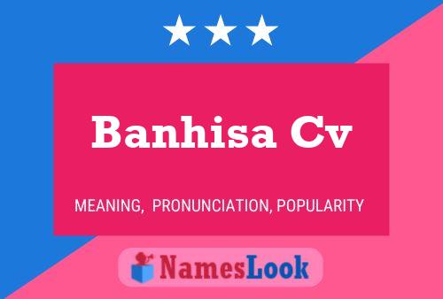 Banhisa Cv பெயர் போஸ்டர்