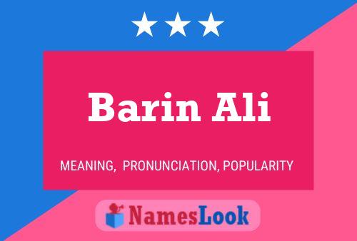 Barin Ali பெயர் போஸ்டர்