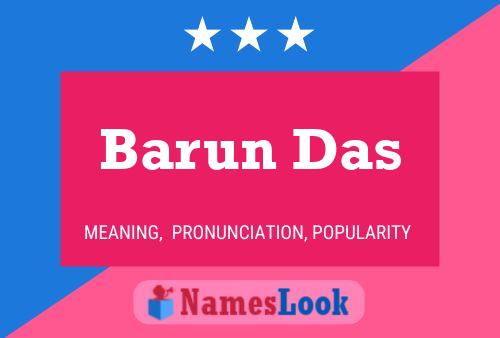 Barun Das பெயர் போஸ்டர்