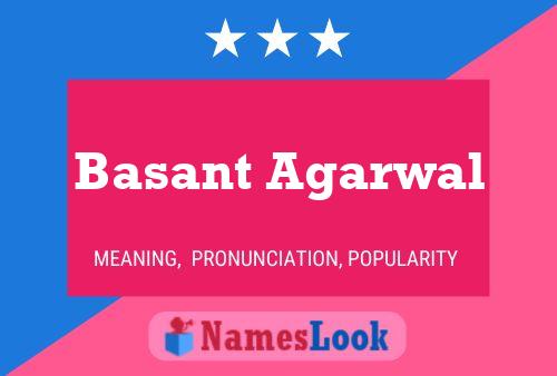 Basant Agarwal பெயர் போஸ்டர்