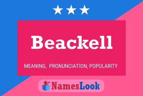 Beackell பெயர் போஸ்டர்