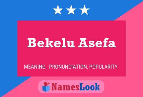 Bekelu Asefa பெயர் போஸ்டர்