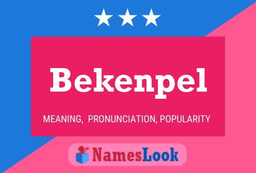 Bekenpel பெயர் போஸ்டர்