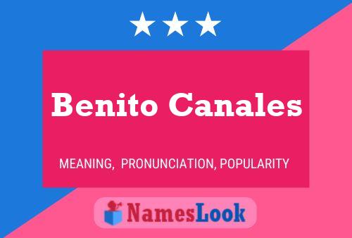 Benito Canales பெயர் போஸ்டர்