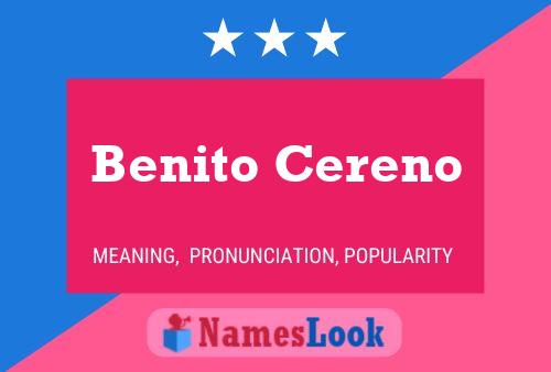 Benito Cereno பெயர் போஸ்டர்