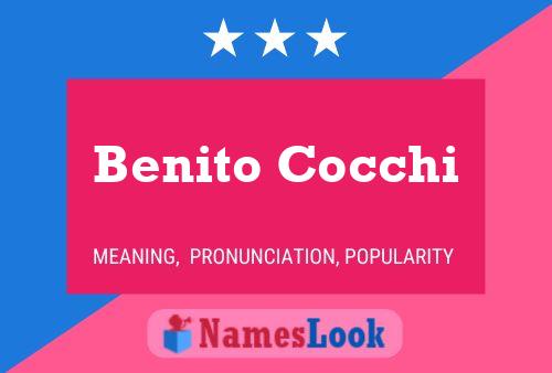 Benito Cocchi பெயர் போஸ்டர்