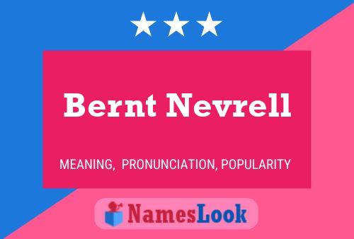 Bernt Nevrell பெயர் போஸ்டர்