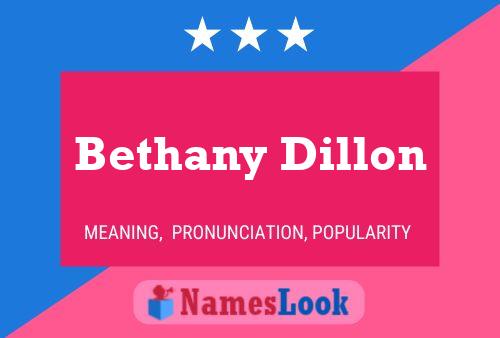 Bethany Dillon பெயர் போஸ்டர்