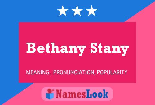 Bethany Stany பெயர் போஸ்டர்