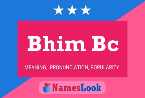 Bhim Bc பெயர் போஸ்டர்