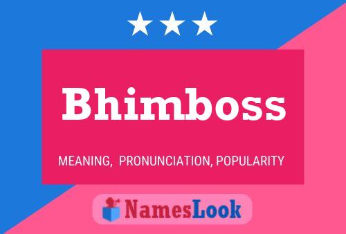 Bhimboss பெயர் போஸ்டர்