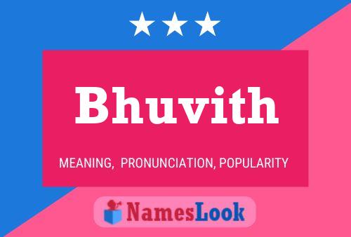 Bhuvith பெயர் போஸ்டர்