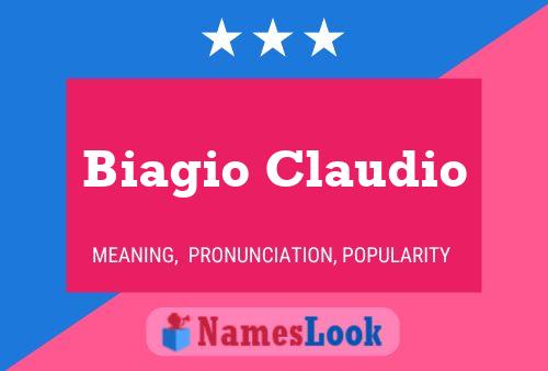 Biagio Claudio பெயர் போஸ்டர்