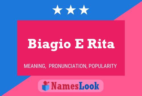 Biagio E Rita பெயர் போஸ்டர்