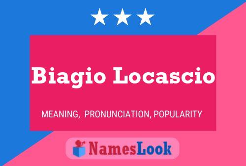 Biagio Locascio பெயர் போஸ்டர்