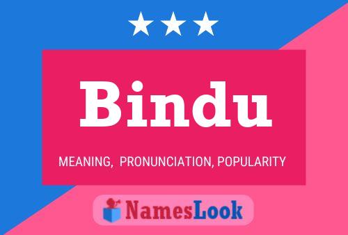 Bindu பெயர் போஸ்டர்