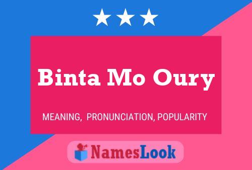 Binta Mo Oury பெயர் போஸ்டர்