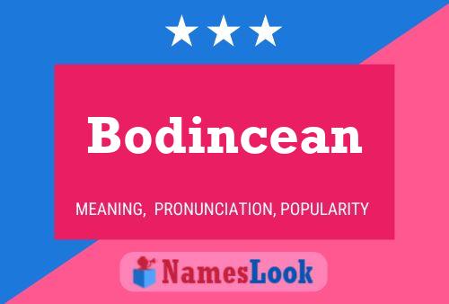 Bodincean பெயர் போஸ்டர்