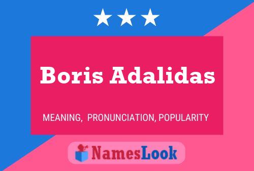 Boris Adalidas பெயர் போஸ்டர்