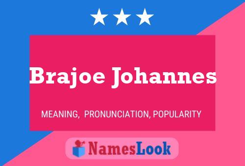 Brajoe Johannes பெயர் போஸ்டர்