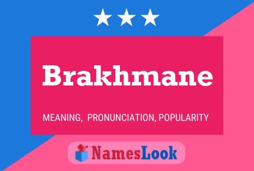 Brakhmane பெயர் போஸ்டர்