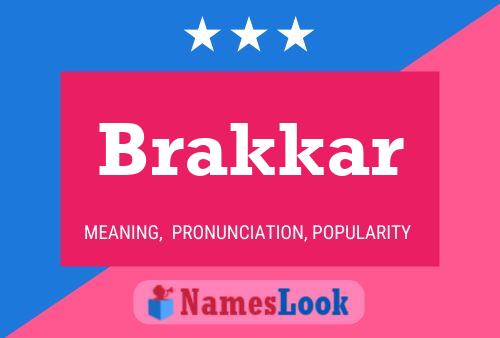 Brakkar பெயர் போஸ்டர்