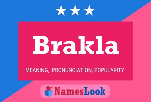 Brakla பெயர் போஸ்டர்