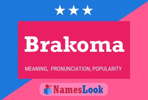 Brakoma பெயர் போஸ்டர்