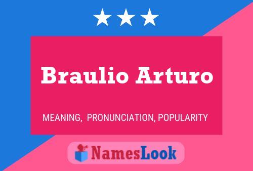 Braulio Arturo பெயர் போஸ்டர்