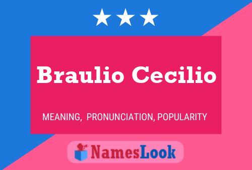 Braulio Cecilio பெயர் போஸ்டர்