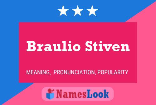 Braulio Stiven பெயர் போஸ்டர்