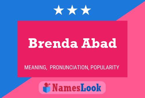 Brenda Abad பெயர் போஸ்டர்