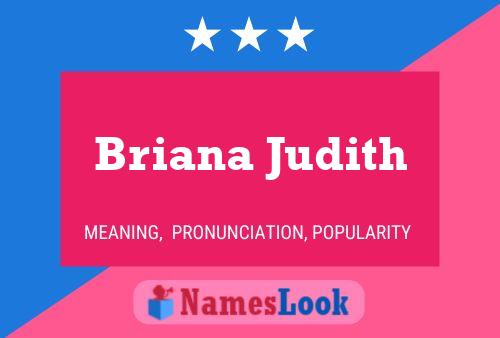 Briana Judith பெயர் போஸ்டர்