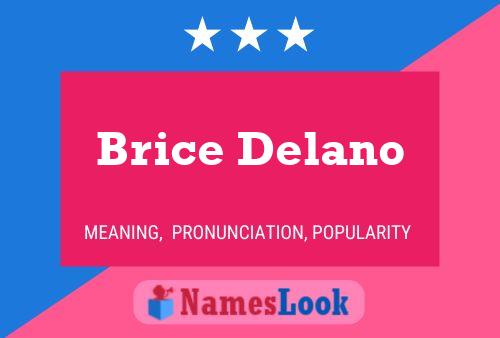 Brice Delano பெயர் போஸ்டர்