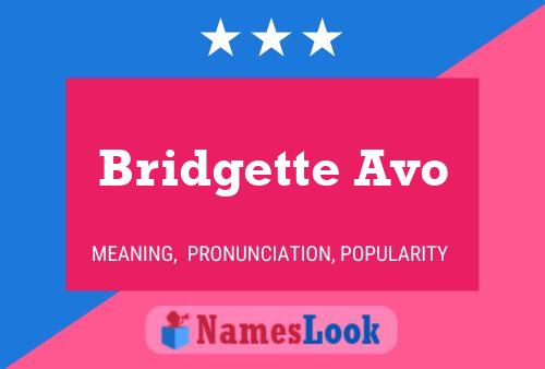 Bridgette Avo பெயர் போஸ்டர்