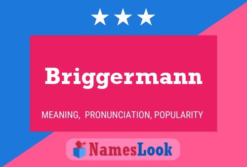 Briggermann பெயர் போஸ்டர்