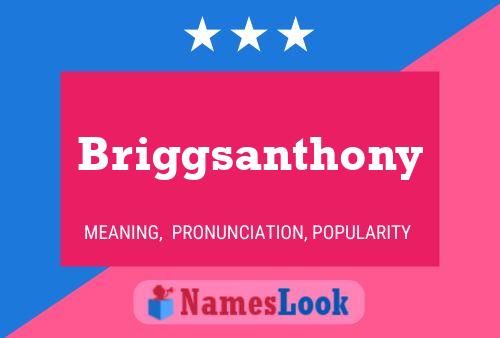 Briggsanthony பெயர் போஸ்டர்