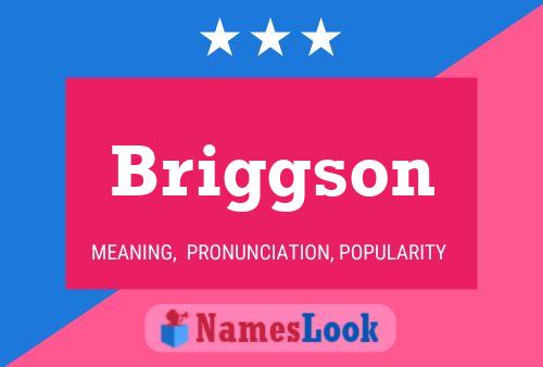 Briggson பெயர் போஸ்டர்