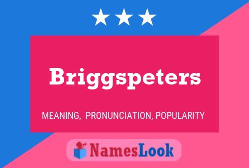 Briggspeters பெயர் போஸ்டர்