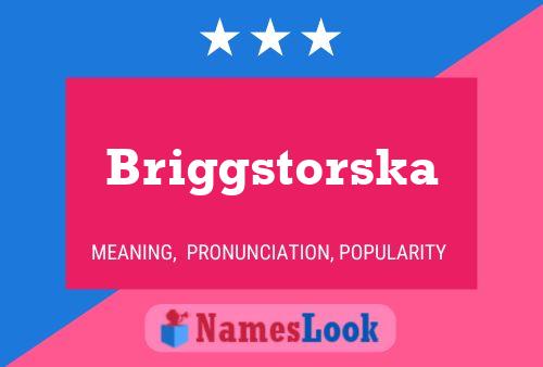 Briggstorska பெயர் போஸ்டர்