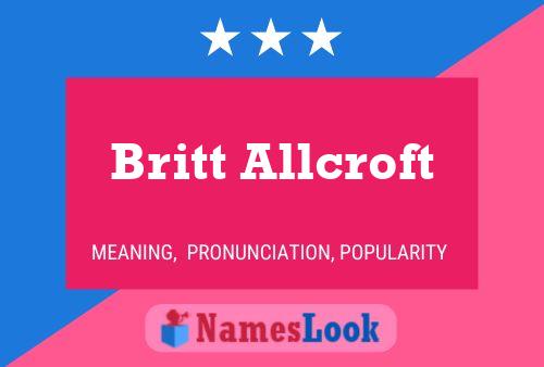 Britt Allcroft பெயர் போஸ்டர்