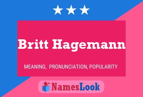 Britt Hagemann பெயர் போஸ்டர்