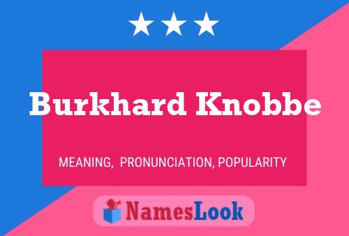 Burkhard Knobbe பெயர் போஸ்டர்