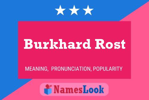 Burkhard Rost பெயர் போஸ்டர்