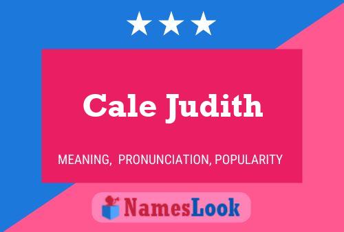 Cale Judith பெயர் போஸ்டர்